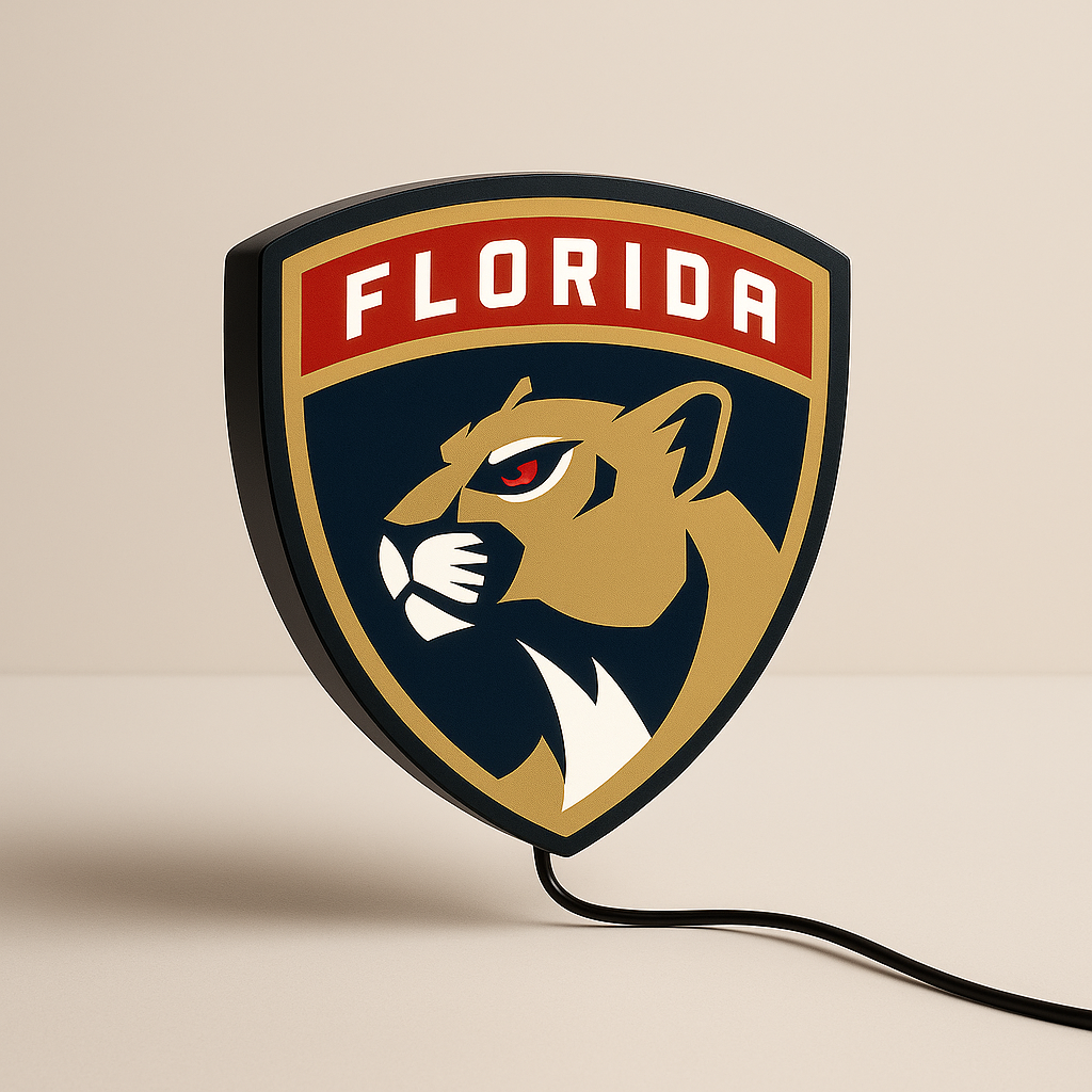 Florida Panthers LED Sign shown in daylight