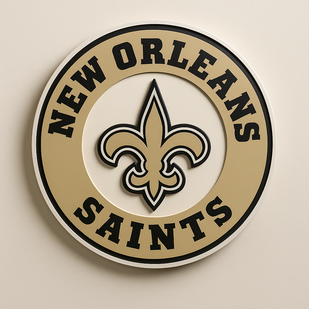 New Orleans Saints 3D Wall Plaque