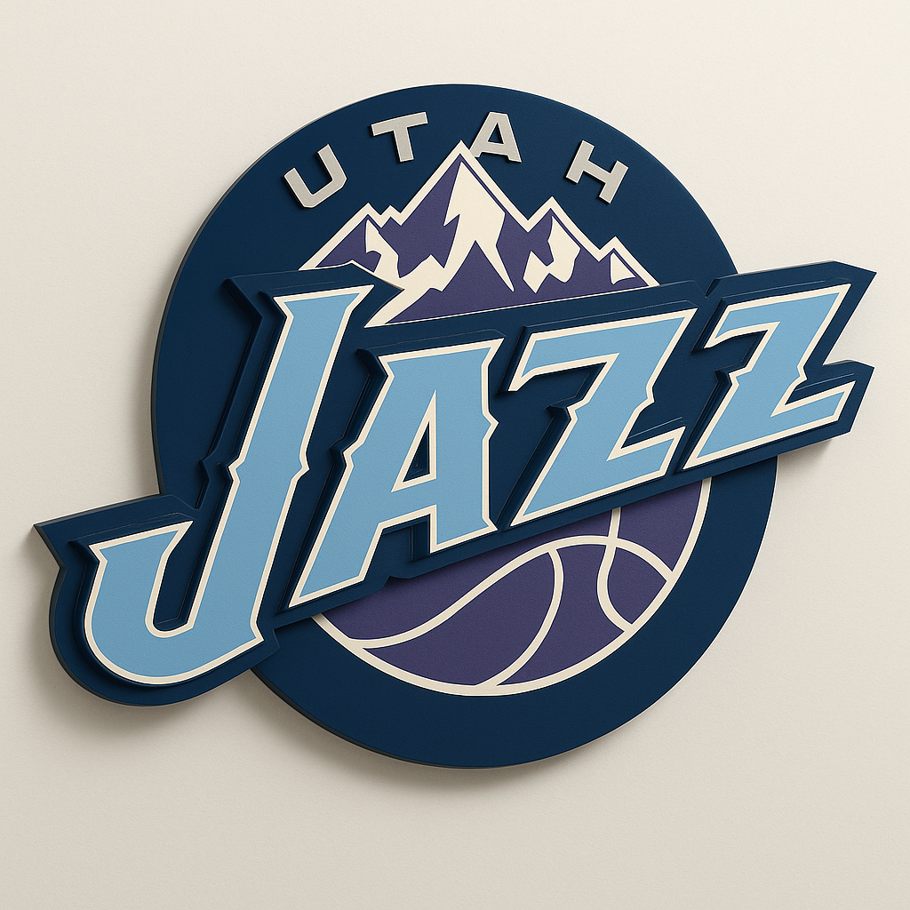 Utah Jazz 3D Wall Plaque