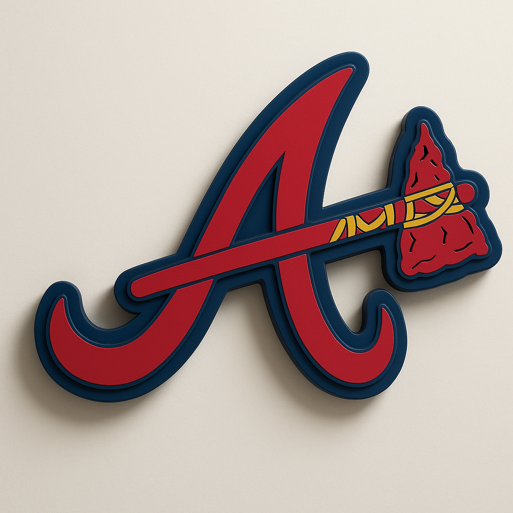 Atlanta Braves 3D Wall Plaque