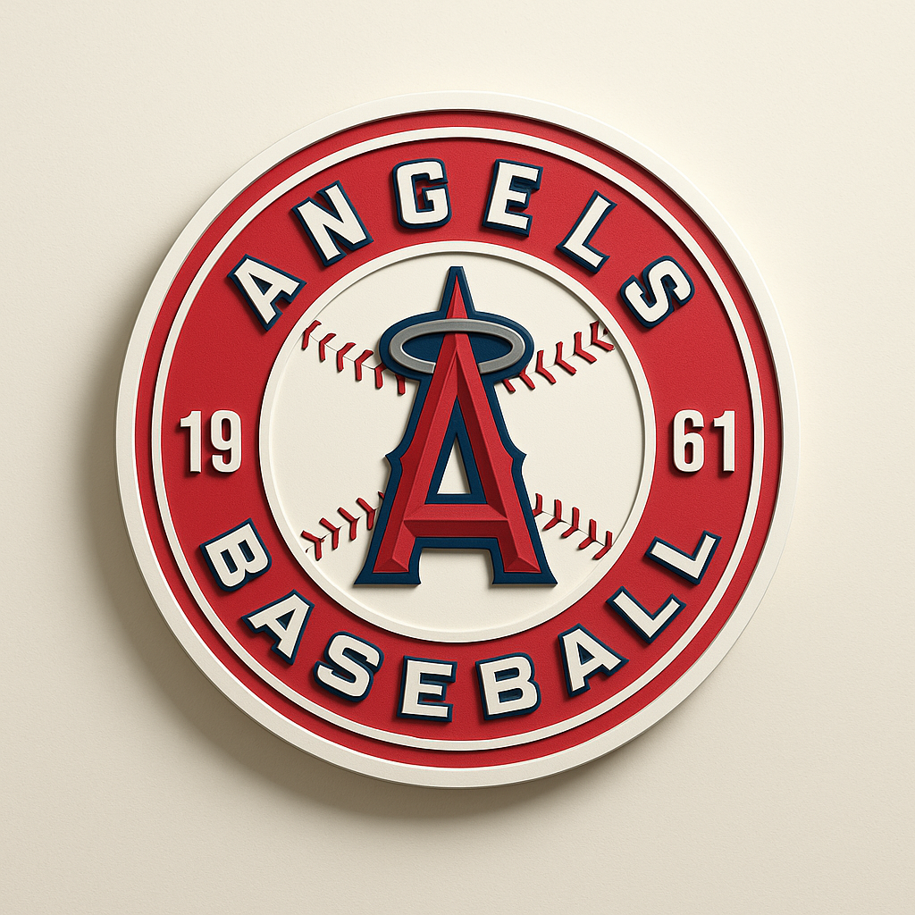 Los Angeles Angels 3D Wall Plaque