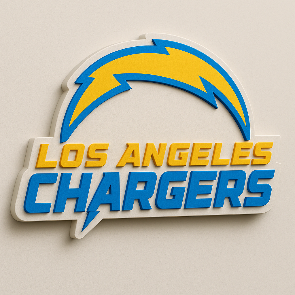 Los Angeles Chargers 3D Wall Plaque