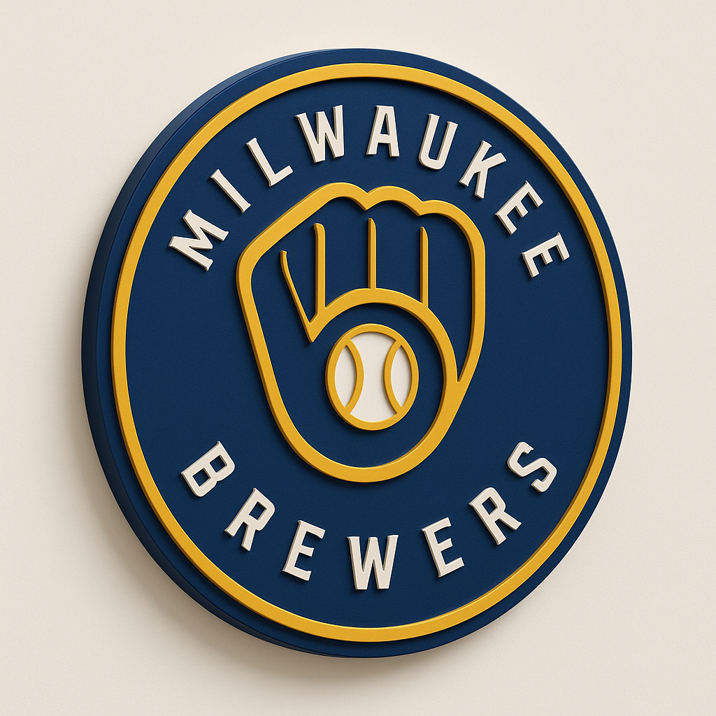 Milwaukee Brewers 3D Wall Plaque