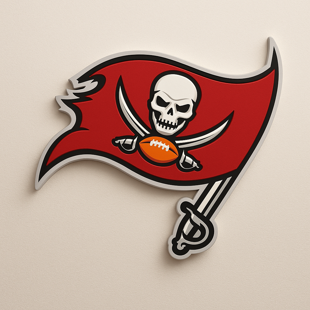 Tampa Bay Buccaneers 3D Wall Plaque
