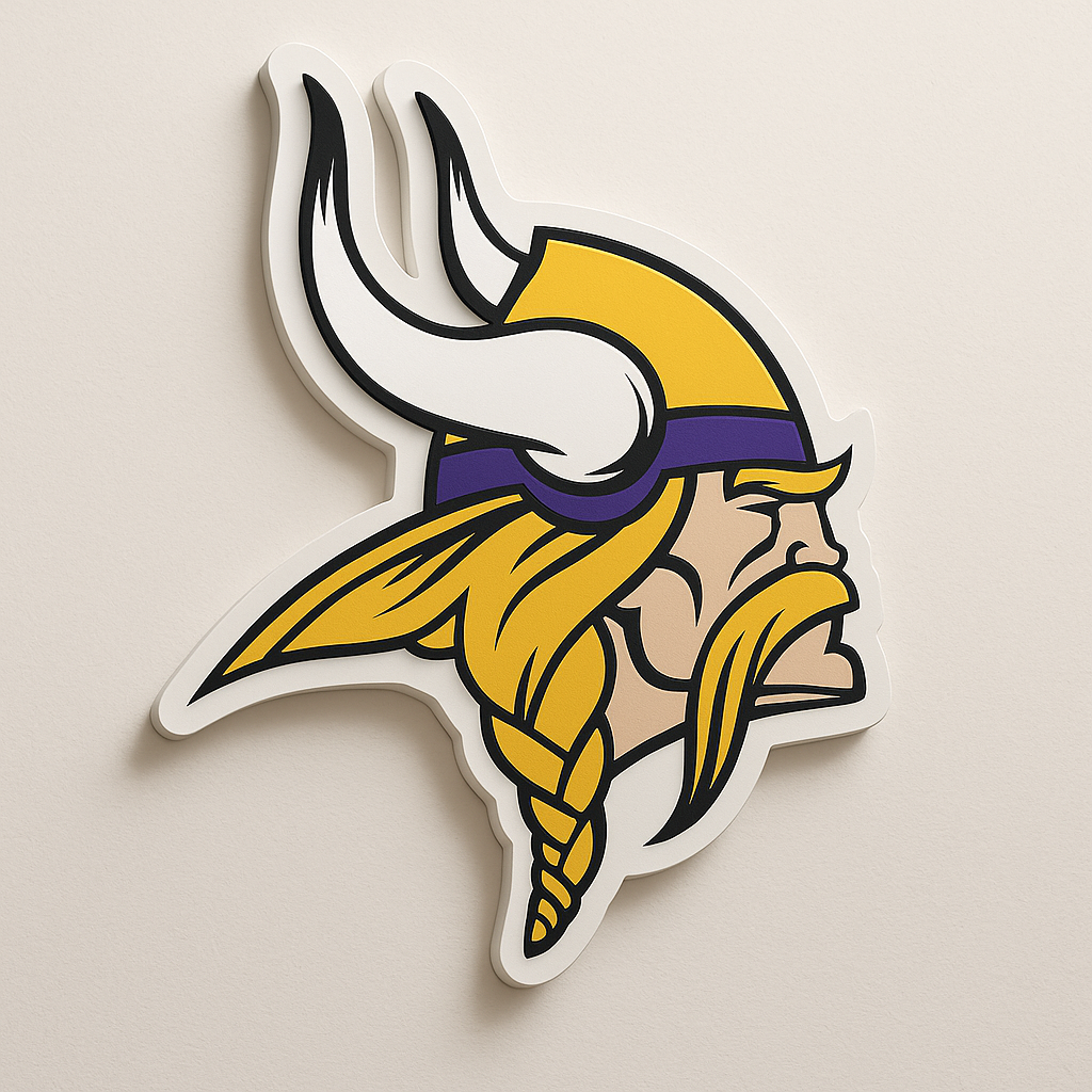 Minnesota Vikings 3D Wall Plaque