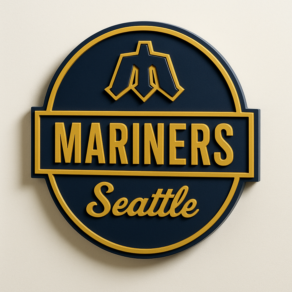 Seattle Mariners 3D Wall Plaque