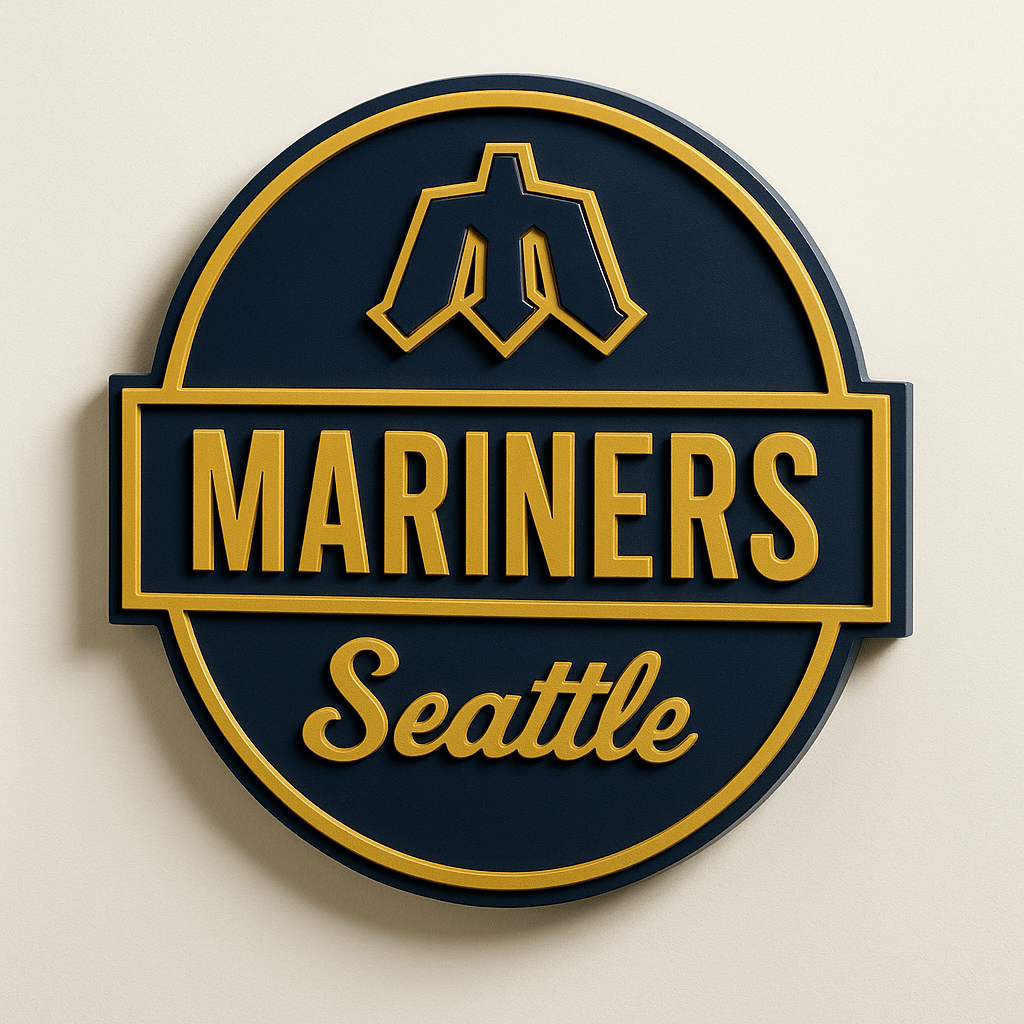 Seattle Mariners 3D Wall Plaque - Sign Guy