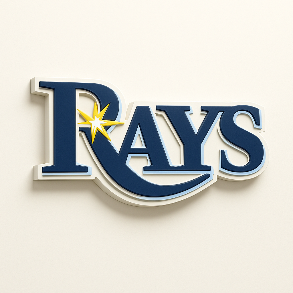 Tampa Bay Rays 3D Wall Plaque