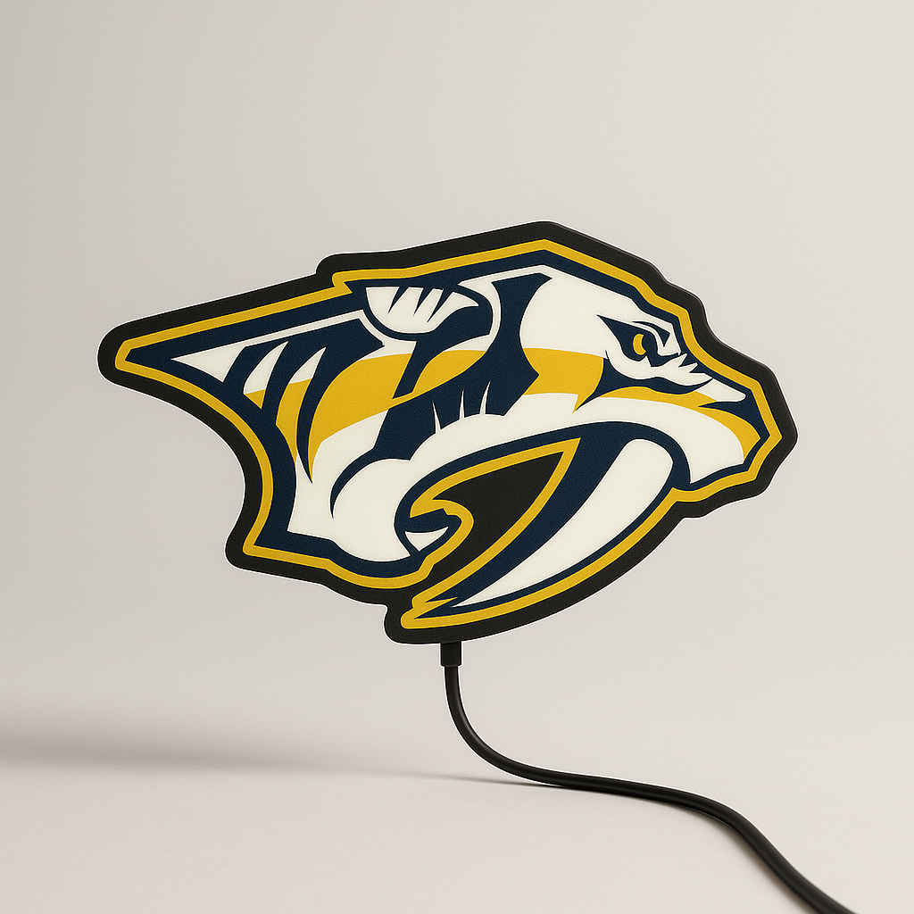 Nashville Predators LED Sign shown in daylight