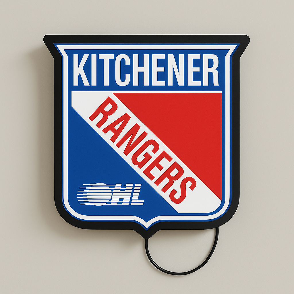 Kitchener Rangers LED Sign shown in daylight