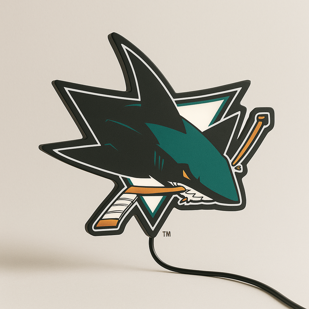 San Jose Sharks LED Sign shown in daylight