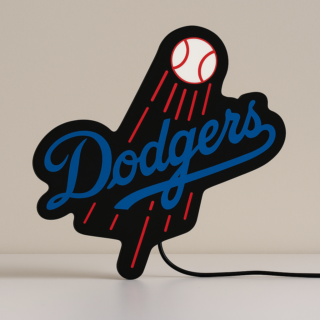 Illuminated Los Angeles Dodgers LED Sign