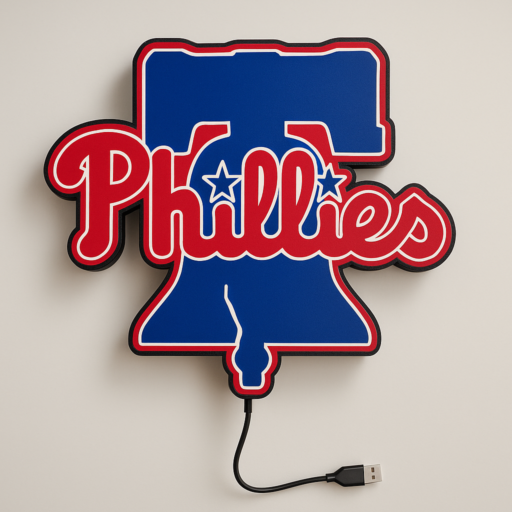 Illuminated Philadelphia Phillies LED Sign