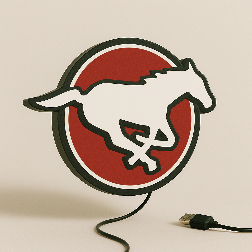 Calgary Stampeders LED Sign shown in daylight