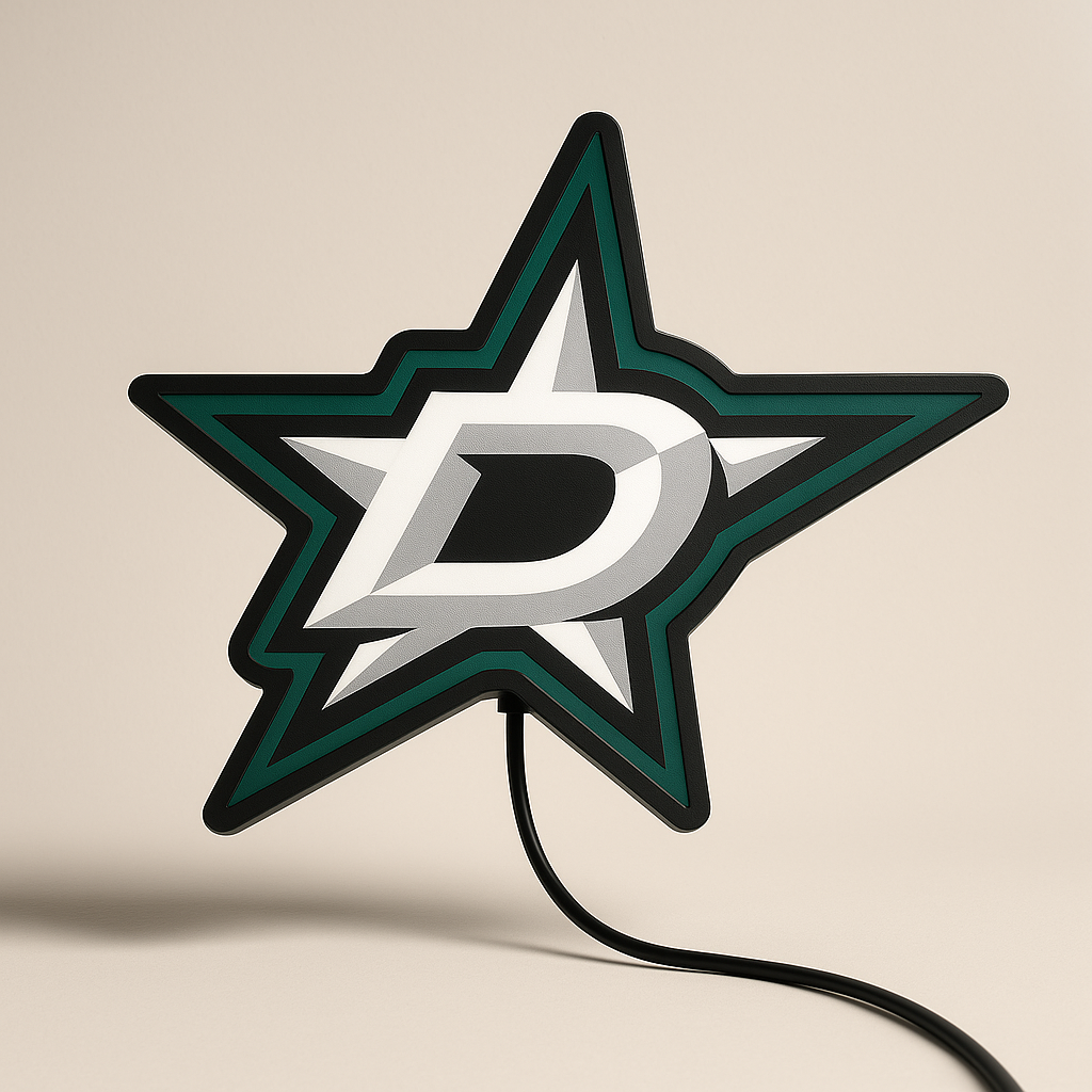 Dallas Stars LED Sign shown in daylight