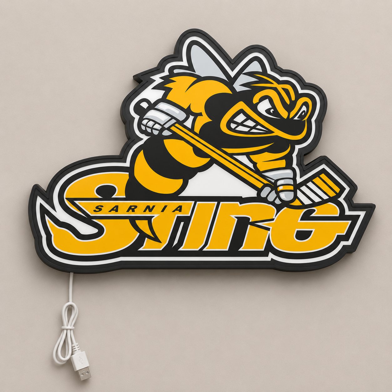 Sarnia Sting LED Sign shown in daylight