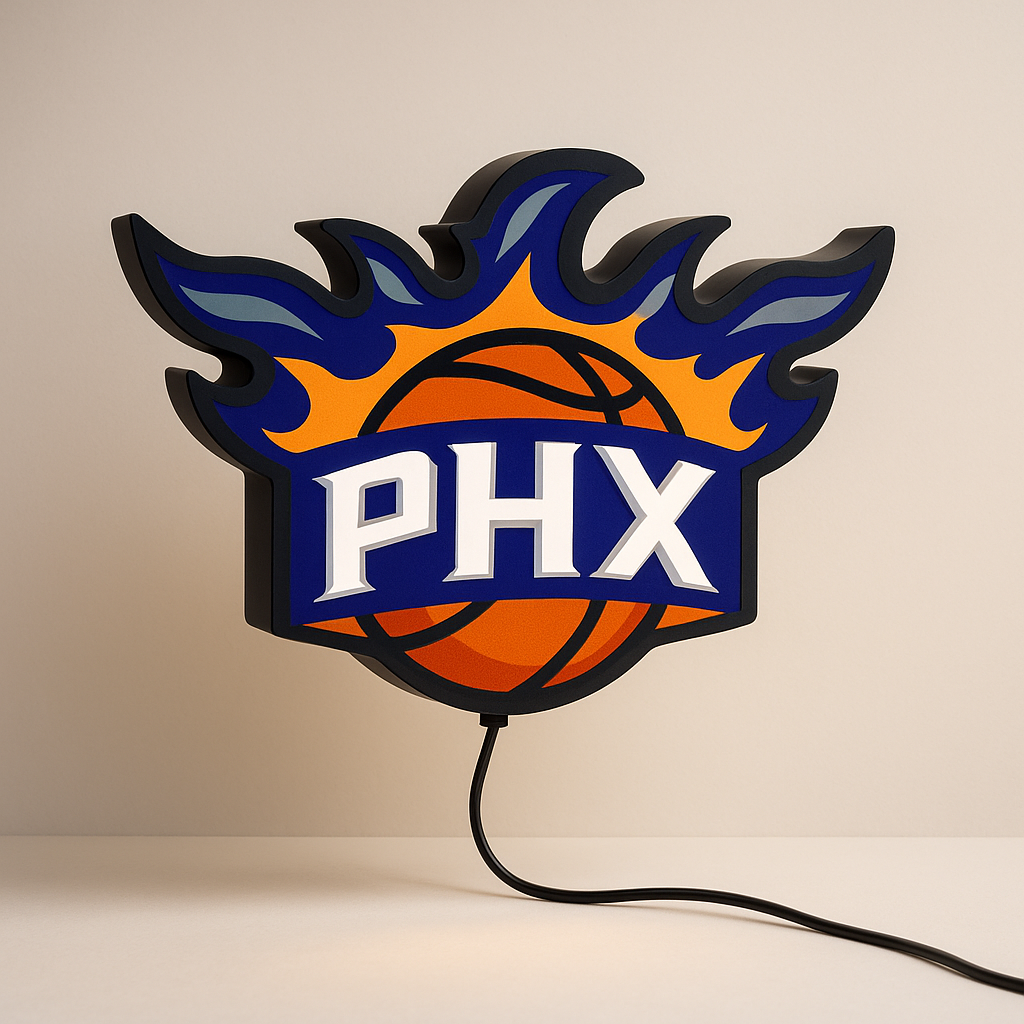 Phoenix Suns LED Sign shown in daylight