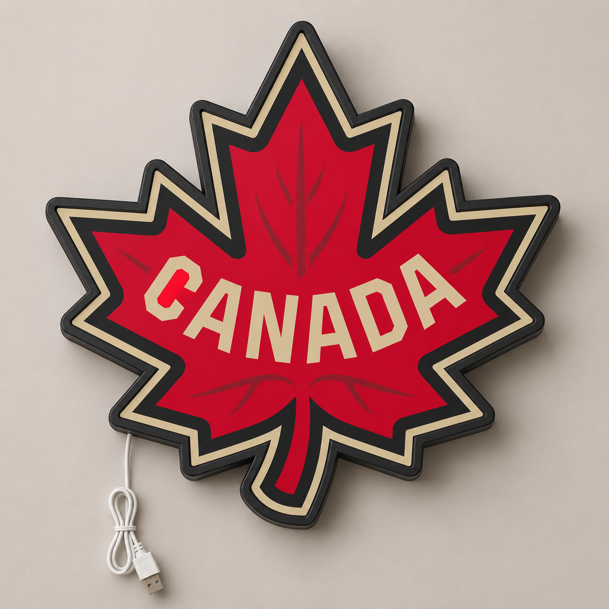 Team Canada Hockey 2024 LED Sign shown in daylight