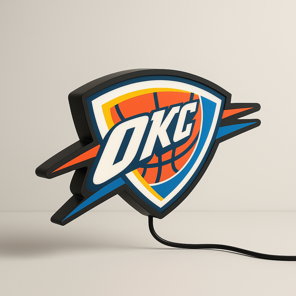 Oklahoma City Thunder LED Sign shown in daylight
