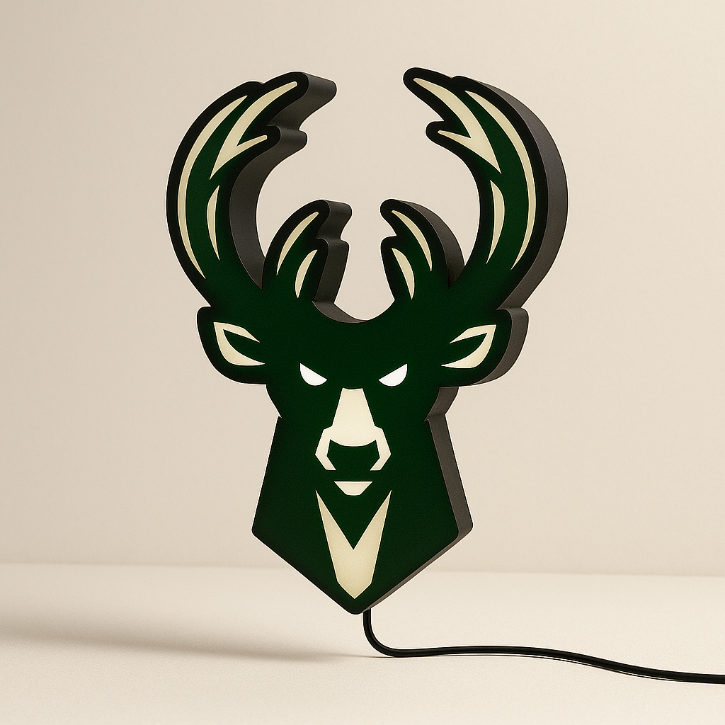 Milwaukee Bucks LED Sign shown in daylight