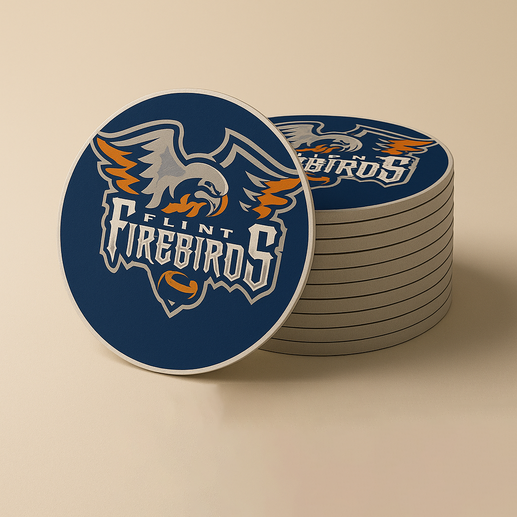 Flint Firebirds Drink Coasters (4 Pack)