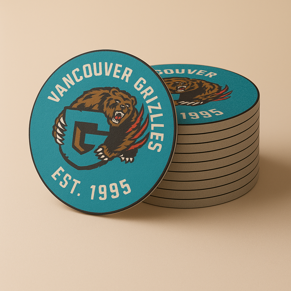 Vancouver Grizzlies Drink Coasters (4 Pack)