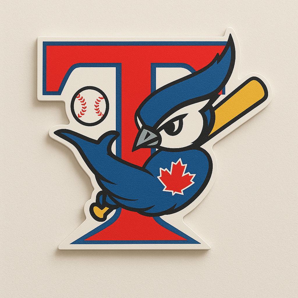 Toronto Blue Jays Muscle Bird Retro 3D Wall Plaque - Sign Guy