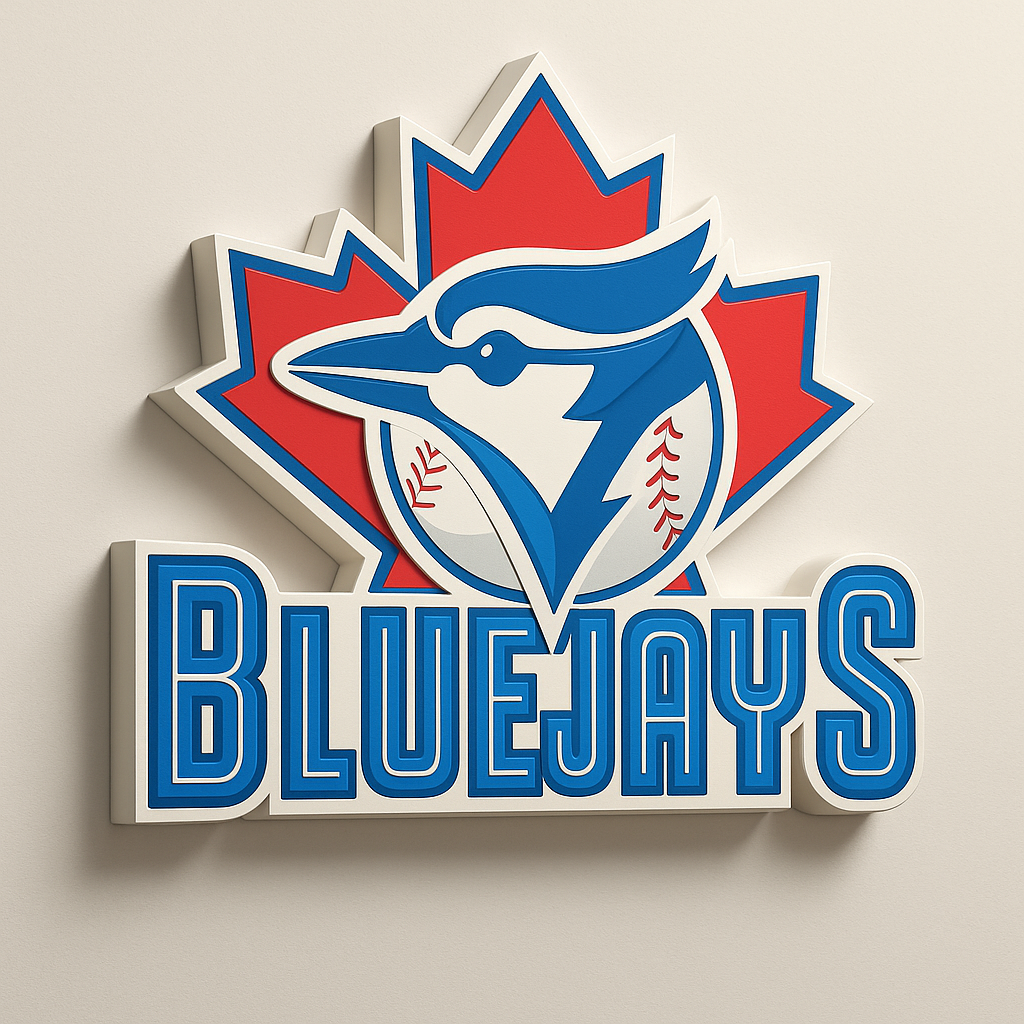 Toronto Blue Jays 90s Retro 3D Wall Plaque