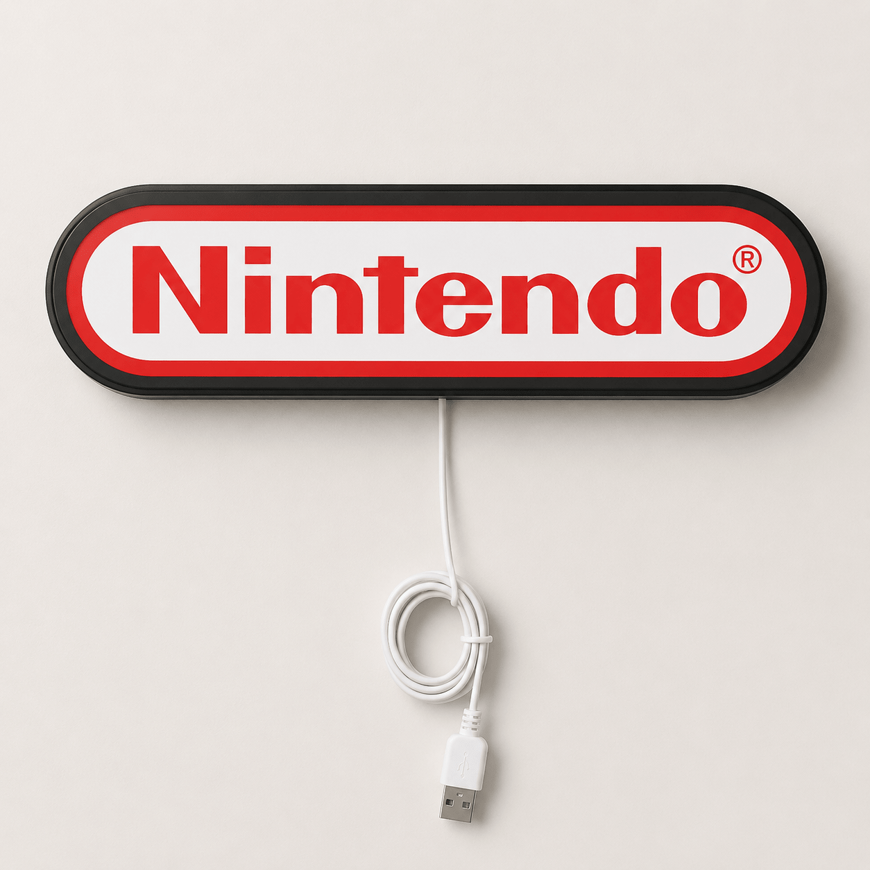 Nintendo Logo LED Light - Sign Guy