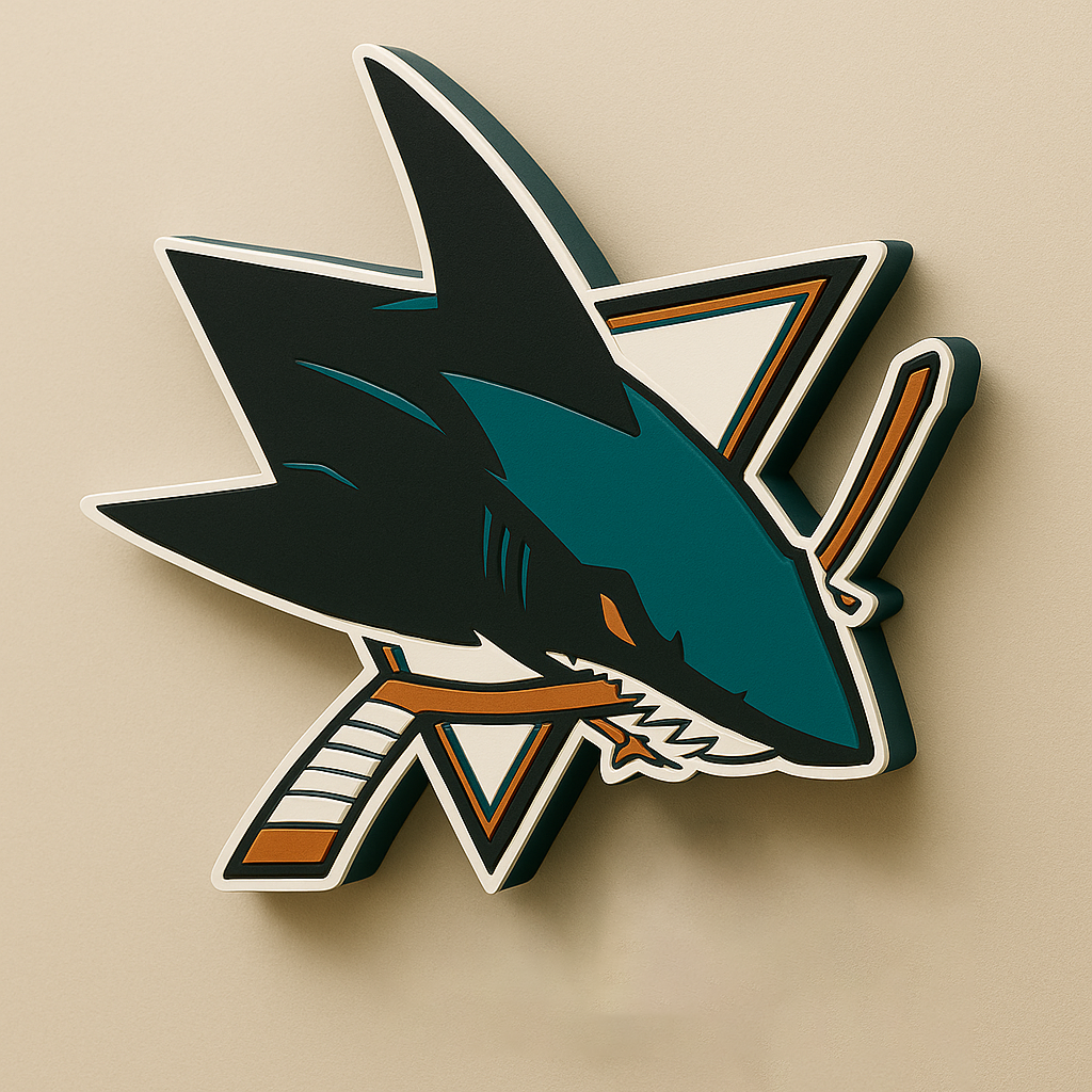 San Jose Sharks 3D Wall Plaque