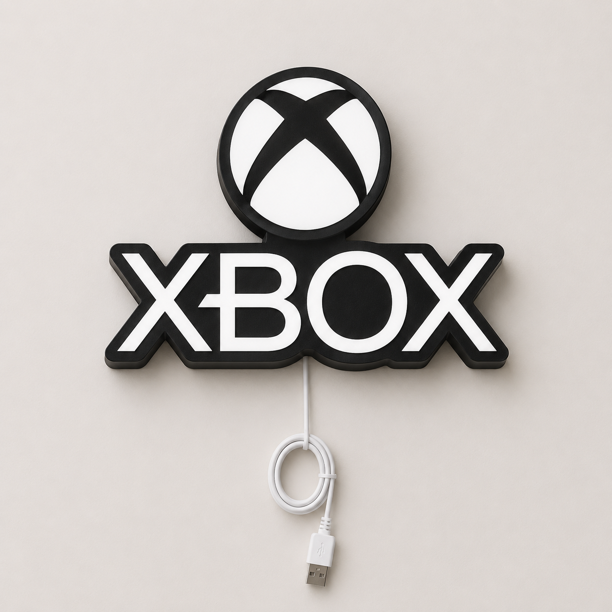 Xbox Logo LED Light shown in daylight