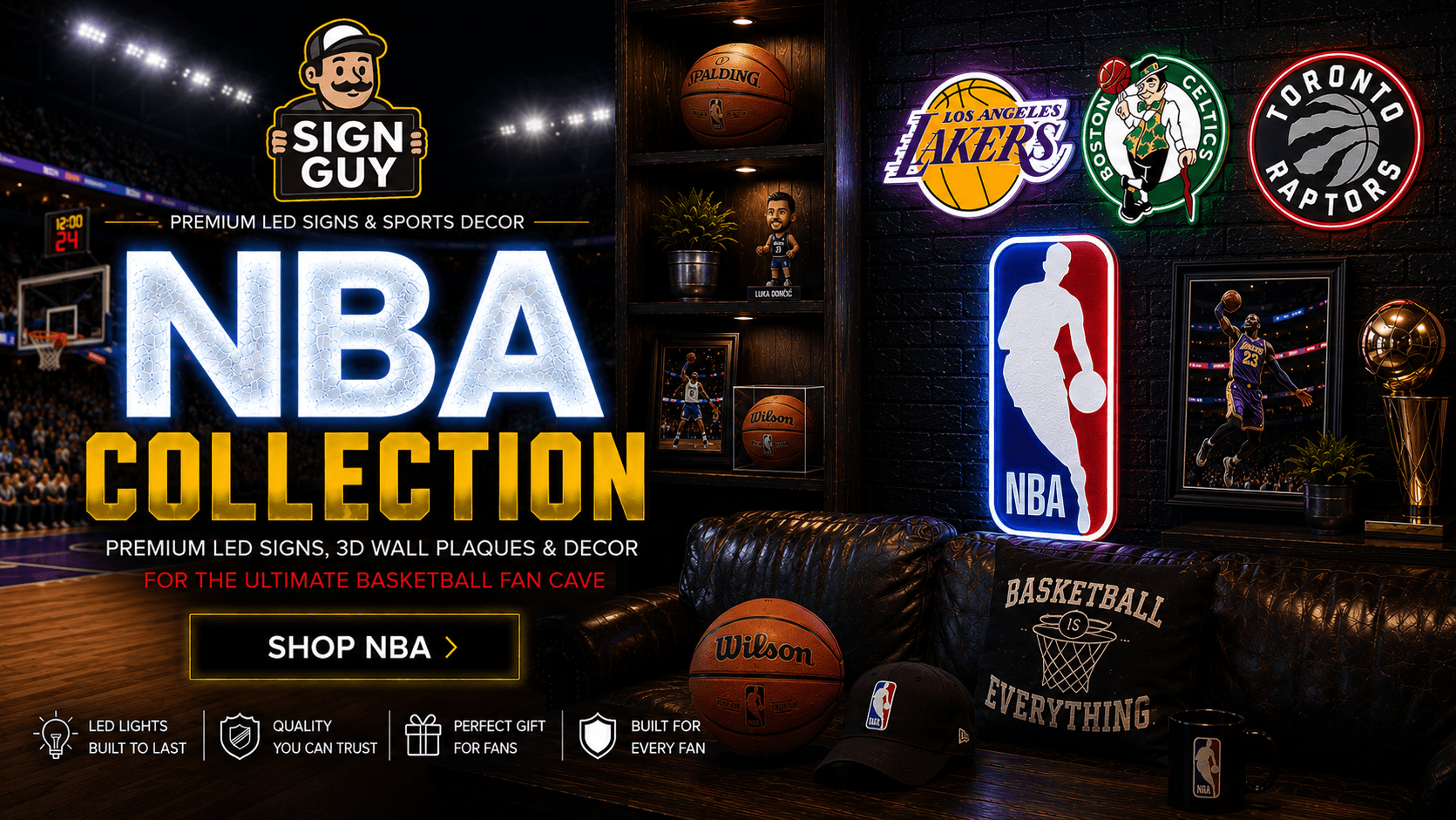 NBA Collection | Basketball Signs, Plaques & Chains | Sign Guy