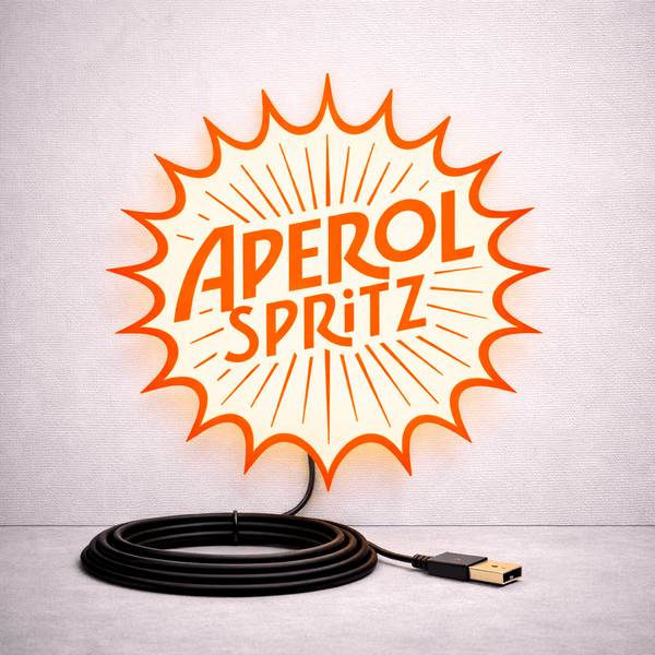 Aperol Spritz LED Bar Light - Sign Guy