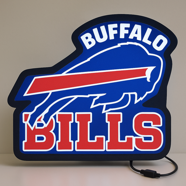 Buffalo Bills LED Sign - With Lettering