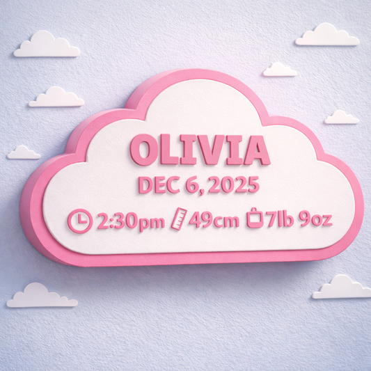 Birth Story Wall Plaque