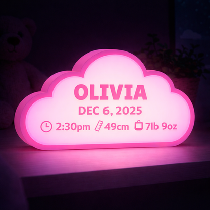 Birth Story Night Light