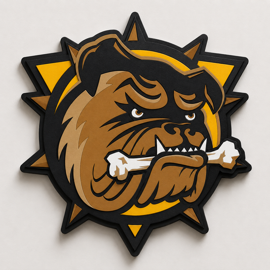 Brantford Bulldogs 3D Wall Plaque