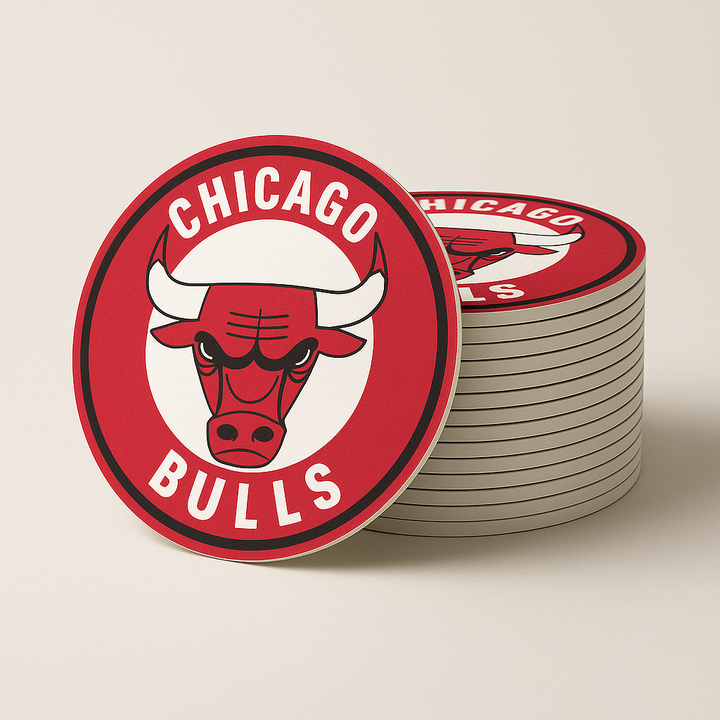 Chicago Bulls Drink Coasters