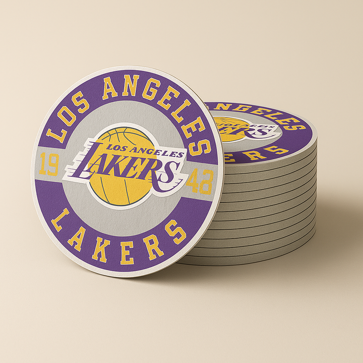 Los Angeles Lakers Drink Coasters