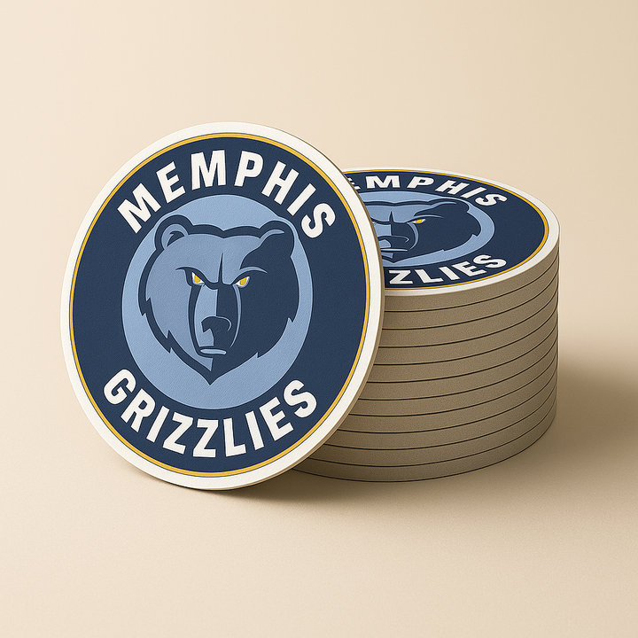 Memphis Grizzlies Drink Coasters