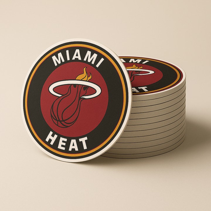 Miami Heat Drink Coasters