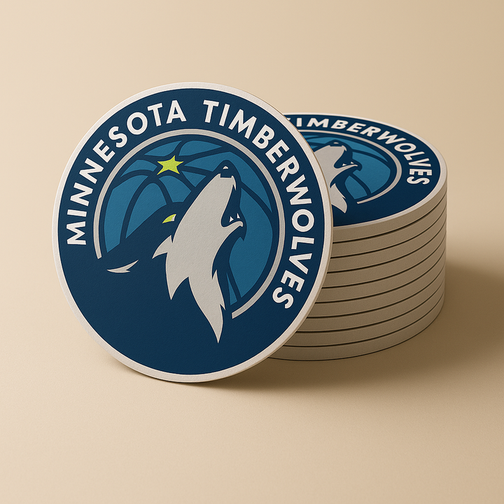 Minnesota Timberwolves Drink Coasters