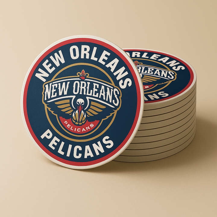 New Orleans Pelicans Drink Coasters