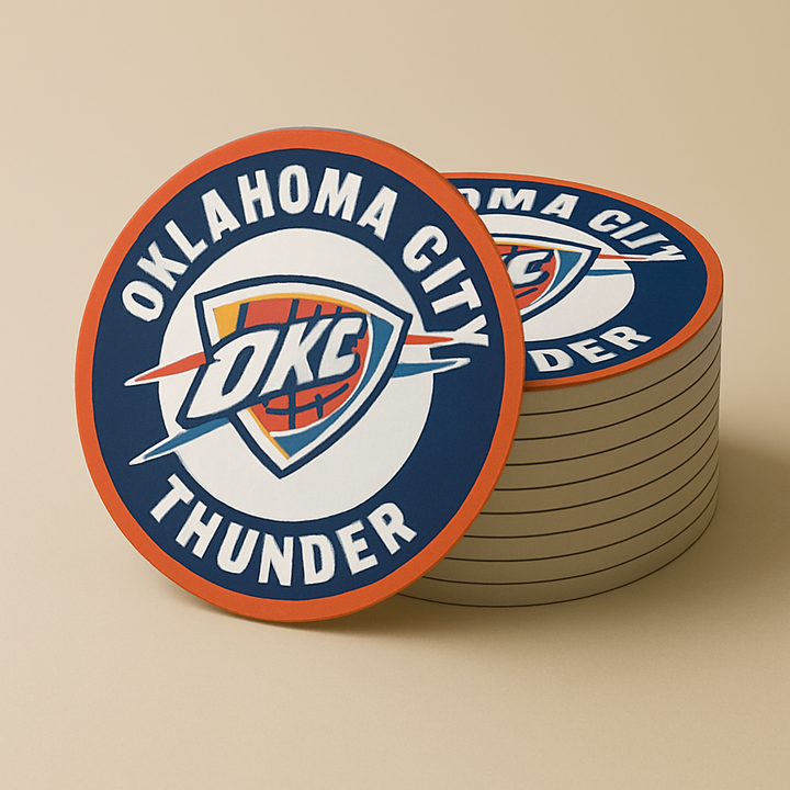 Oklahoma City Thunder Drink Coasters
