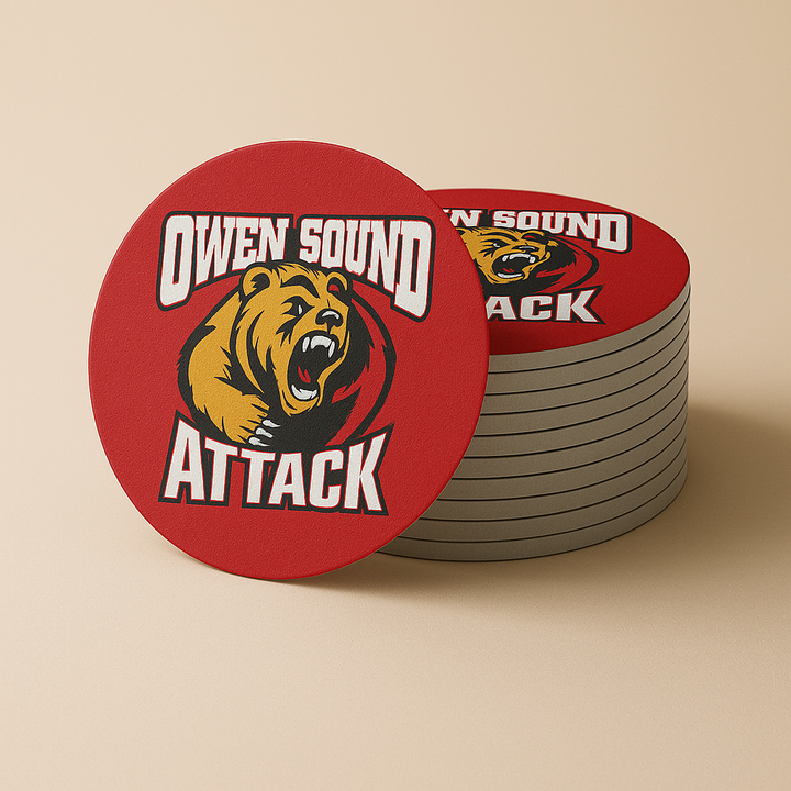 Owen Sound Attack Drink Coasters