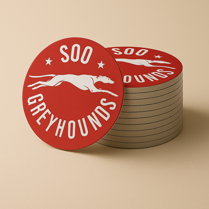 Sault Ste. Marie Greyhounds Drink Coasters