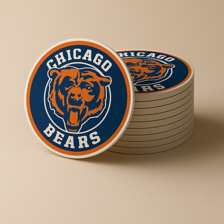 Chicago Bears Drink Coasters