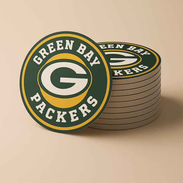Green Bay Packers Drink Coasters