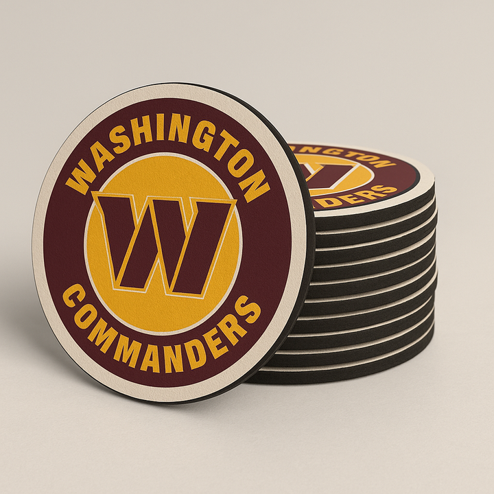Washington Commanders Drink Coasters