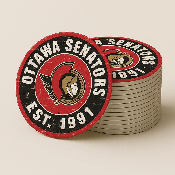 Ottawa Senators Drink Coasters